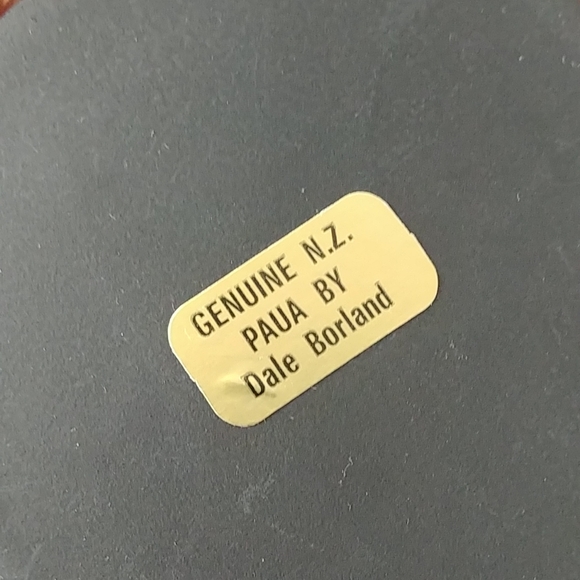 Vintage genuine N.Z. paua shell coin coaster set - Picture 12 of 12